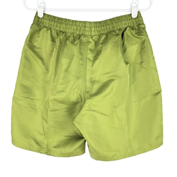 Nike Men's Elastic/Drawstring Waist Logo Lime Green Swim Shorts Size Medium NWT - Picture 2 of 12